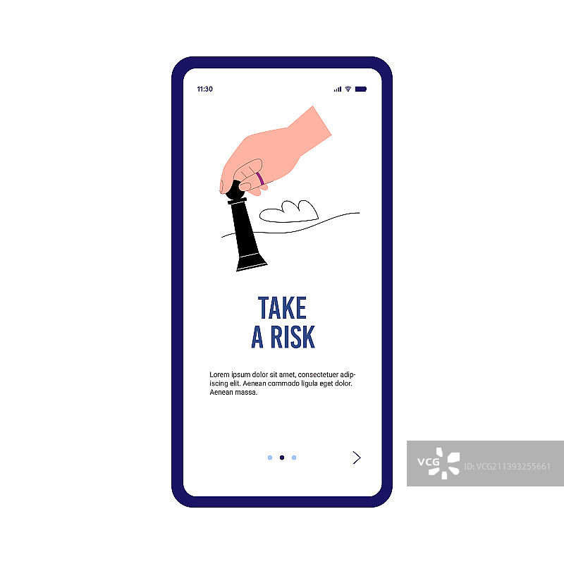 扁平风格商业风险App模板图片素材