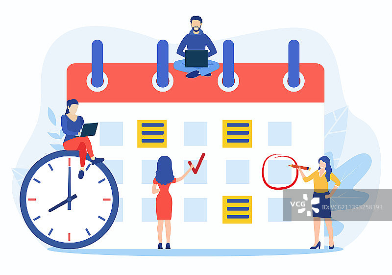 微型人物制定在线日程图片素材