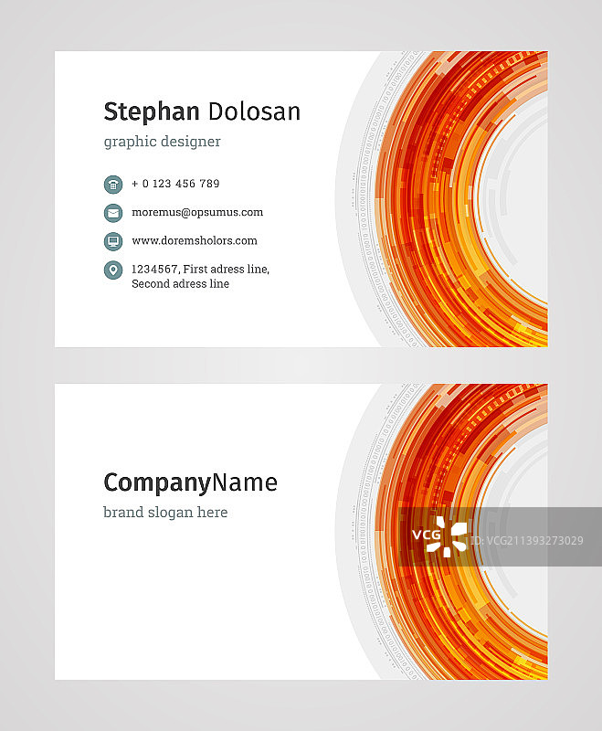 现代创意简洁名片模板图片素材