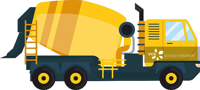 水泥搅拌车图片素材