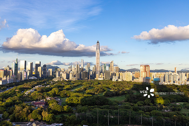 深圳城市摩天大楼市中心景色图片素材