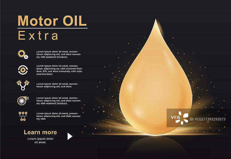 发动机油滴海报图片素材
