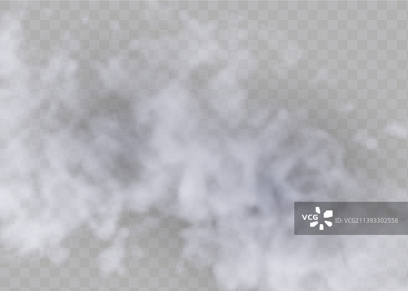 一组逼真的隔离云朵图片素材