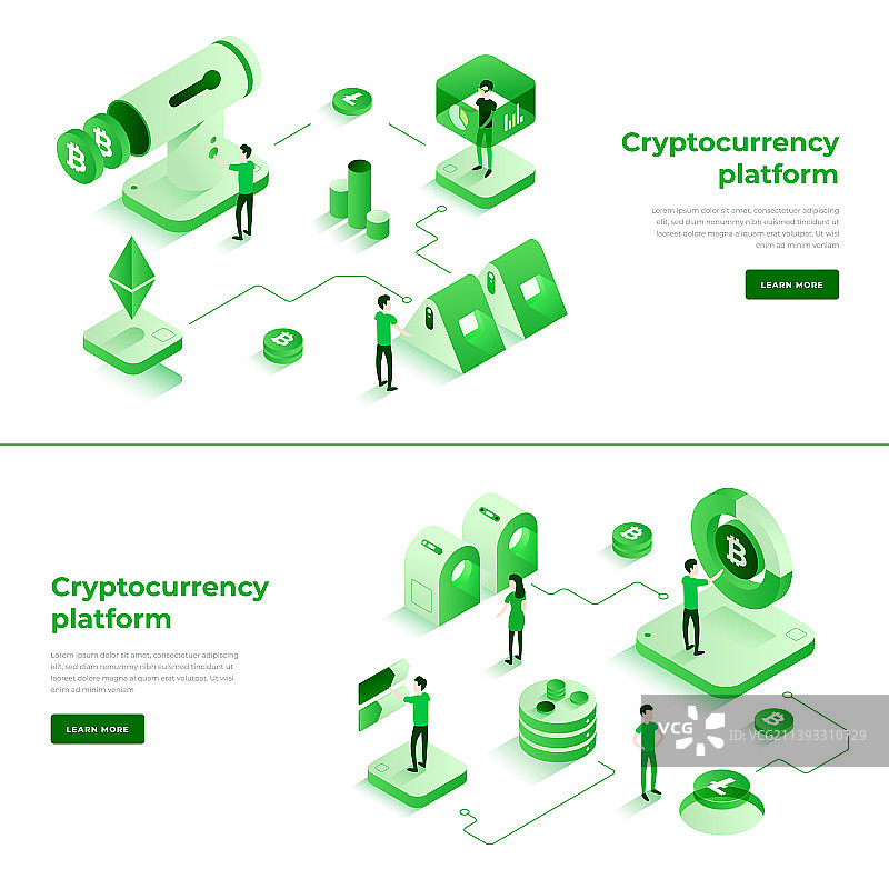 加密货币平台比特币矿场图片素材