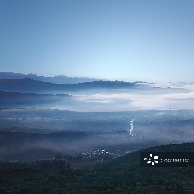 山脉,神秘,写意,中国画,田园风光图片素材