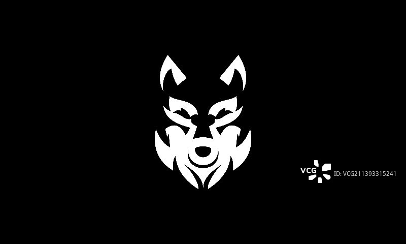 狼头logo设计图片素材