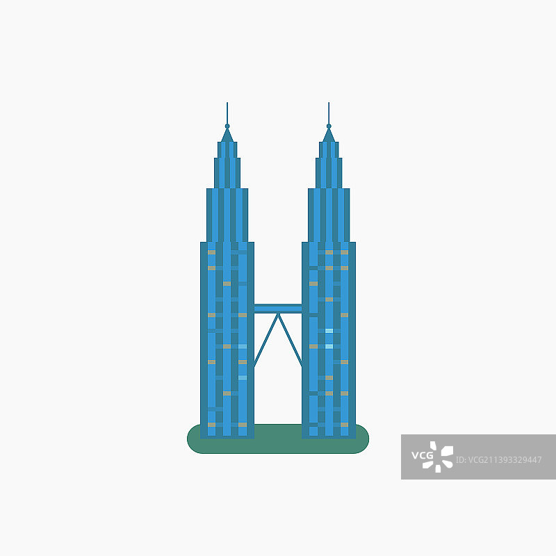 国油双峰塔图片素材