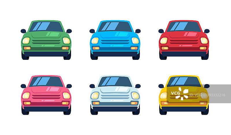 迷你城市交通车模型套装图片素材