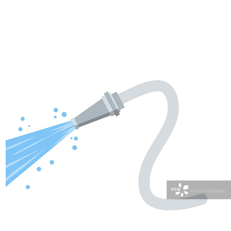 消防水枪喷水图片素材