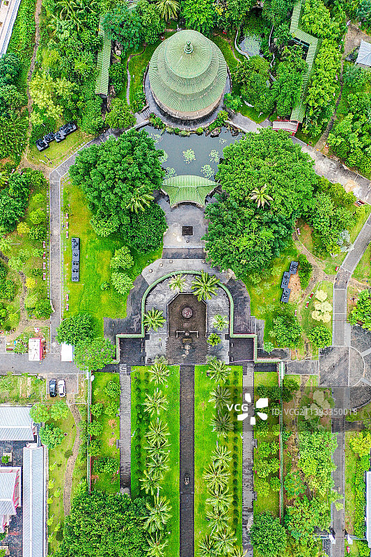 航拍海南海口海瑞墓园（海瑞纪念馆）图片素材