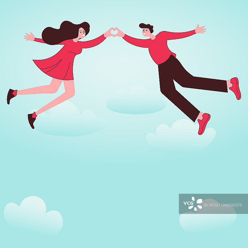 男女牵手表达爱意图片素材