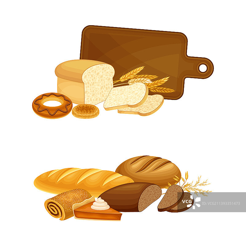全麦黑麦面包糕点产品素材图片素材