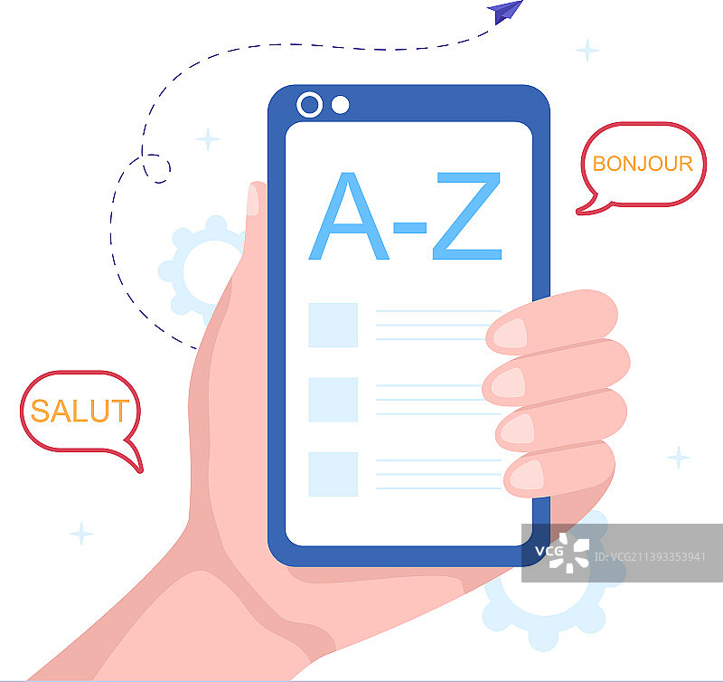 翻译员用不同语言打招呼图片素材