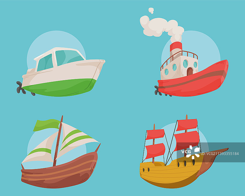 轮船和船只图标图片素材