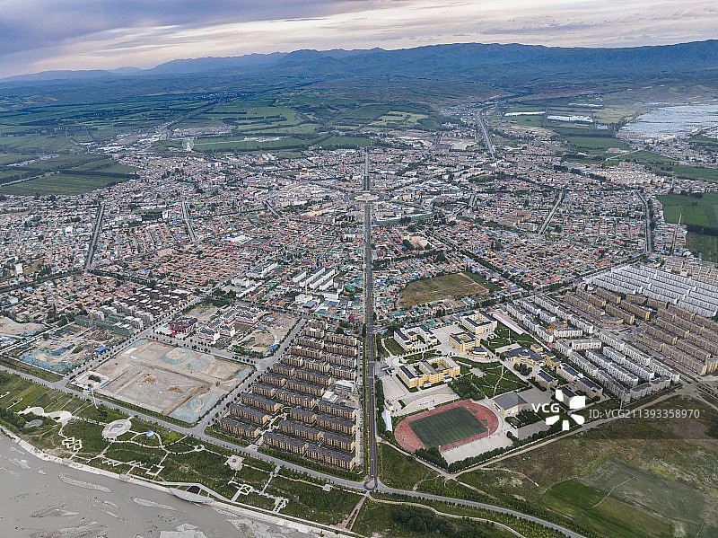 新疆特克斯八卦城风光图片素材