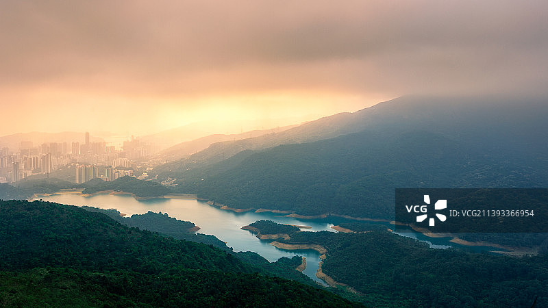 香港城门水塘图片素材