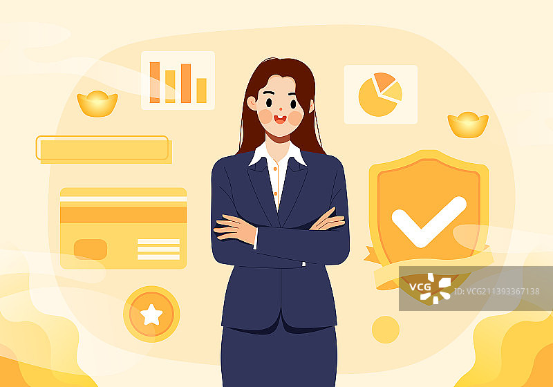 金融理财和商务女性图片素材