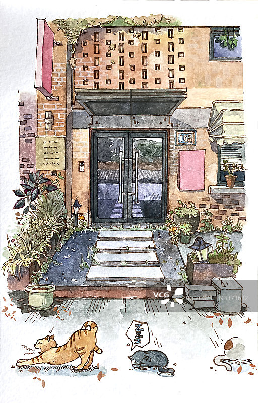 二十四节气之霜降插画图片素材