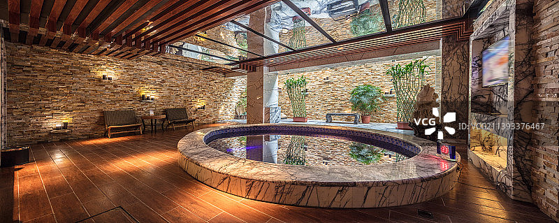 室内温泉池图片素材