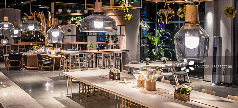 饭店餐厅用餐区图片素材