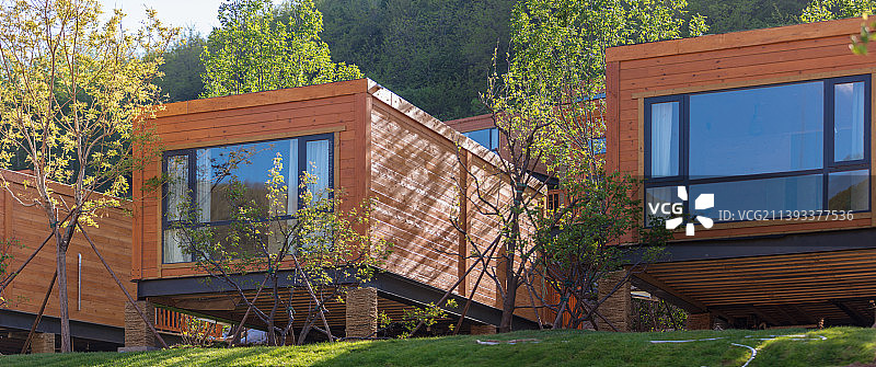 房屋建筑外立面特写图片素材