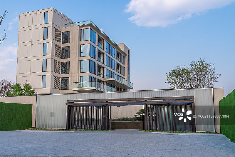 房地产建筑大门口图片素材