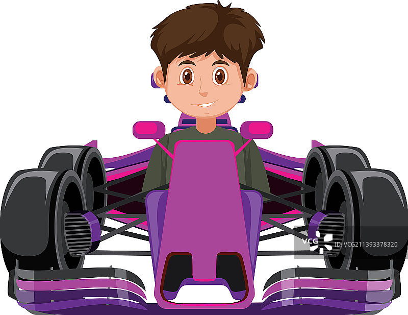 男人驾驶一级方程式赛车图片素材