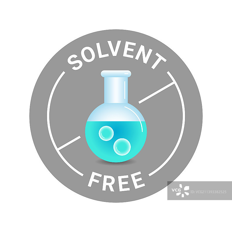 无溶剂产品徽章图标图片素材