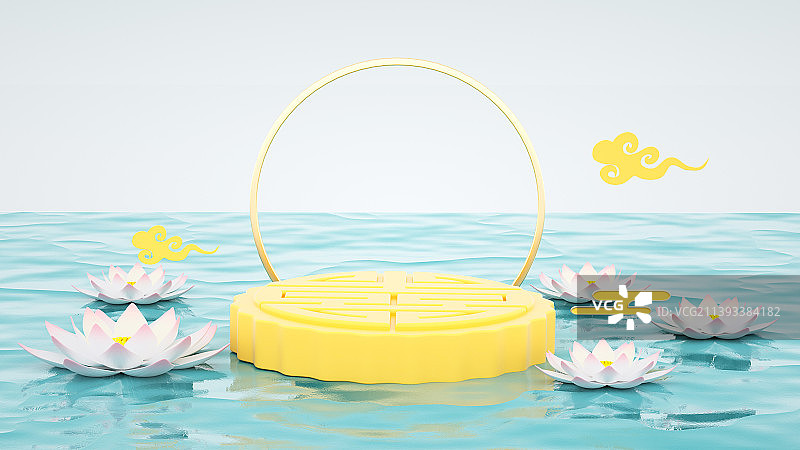 中秋节月饼场景图片素材