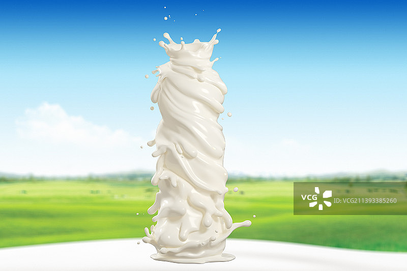 奶瓶形状的牛奶图片素材