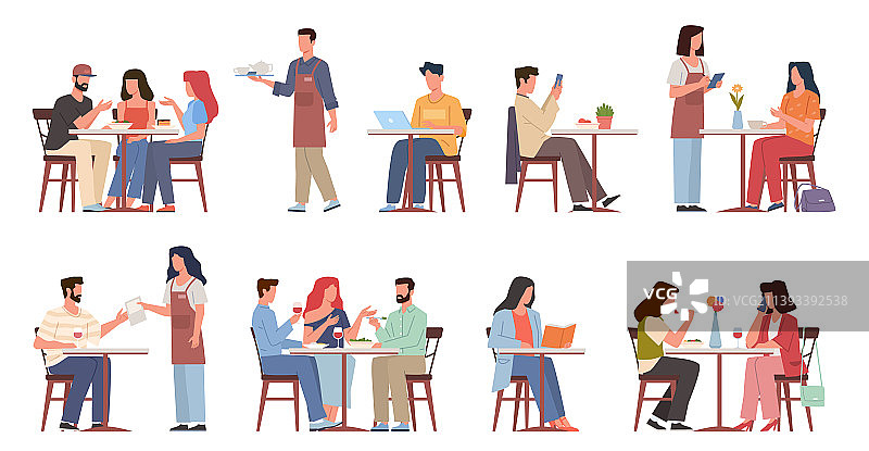 咖啡馆访客图片素材