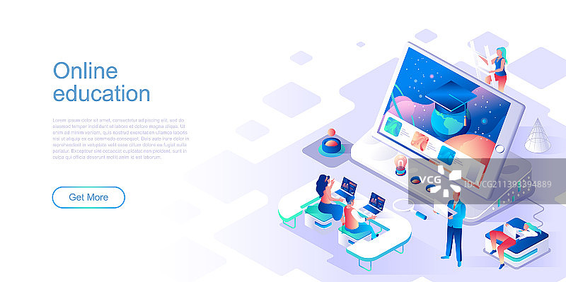 在线教育引导页模板图片素材