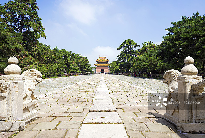 沈阳北陵公园清昭陵神道图片素材