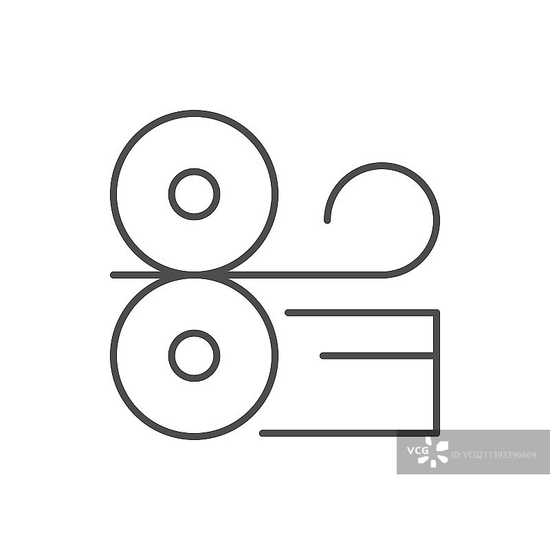 金属轧制线轮廓图标图片素材