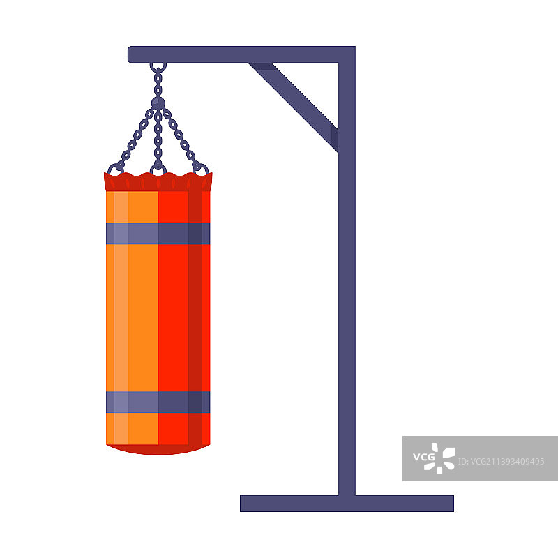 健身房悬挂式拳击沙袋图片素材