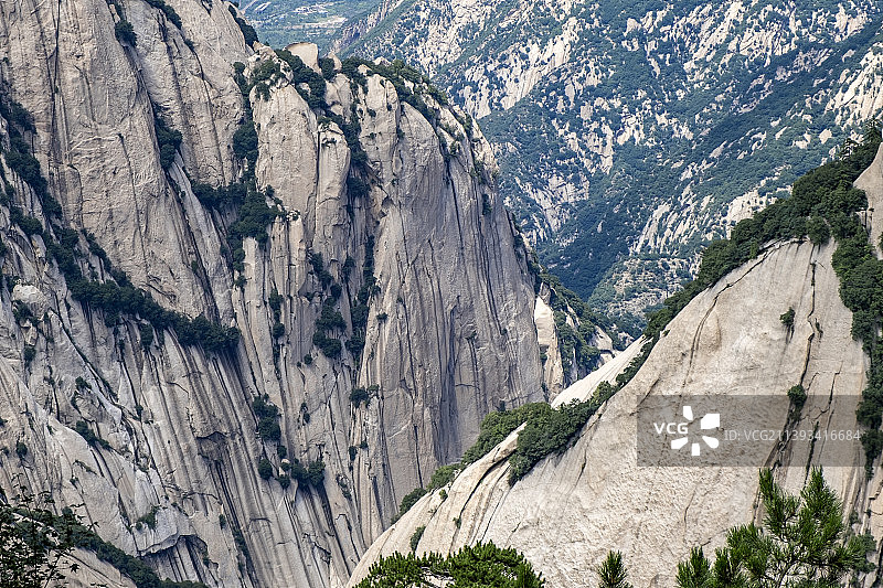 西岳华山夏日风光图片素材