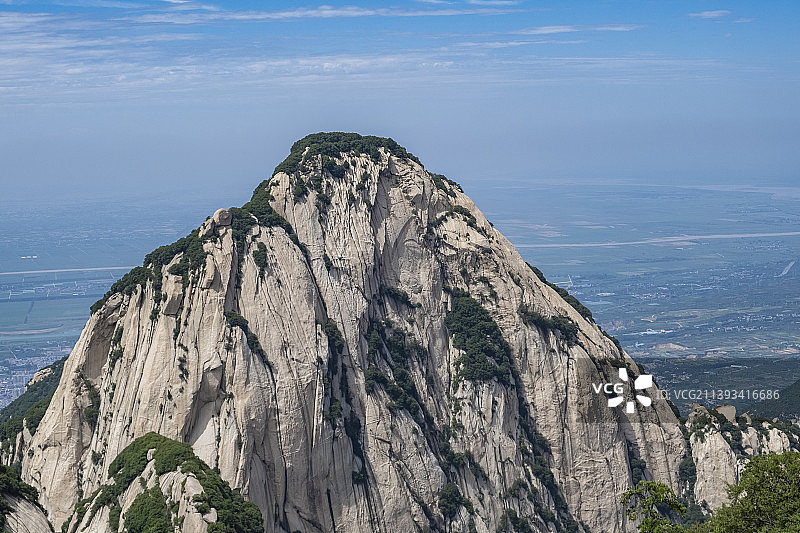 西岳华山夏日风光图片素材