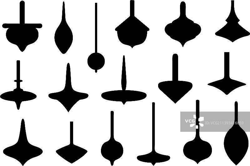 不同的陀螺图片素材