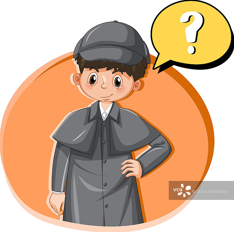 侦探寻找线索模板图片素材