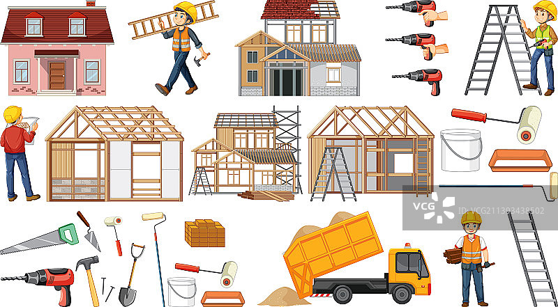 施工现场物品合集图片素材