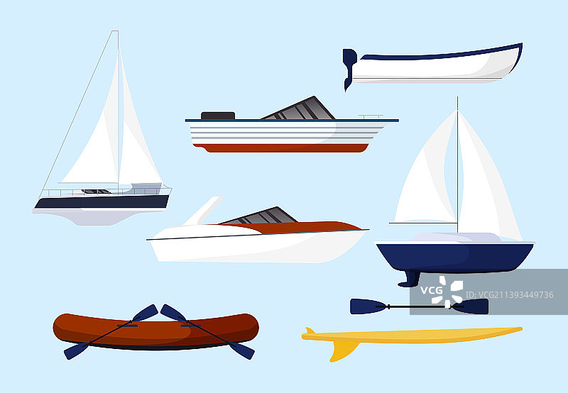 船的类型图片素材