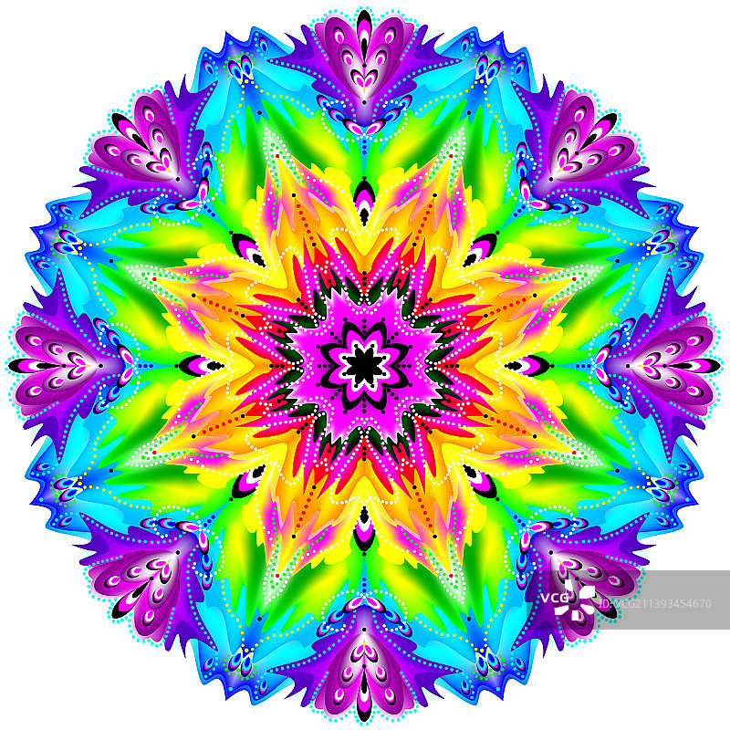 万花筒风格的奇幻装饰图片素材