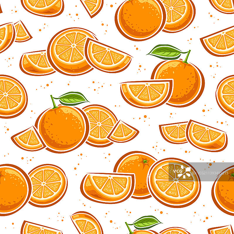 橙色无缝图案图片素材