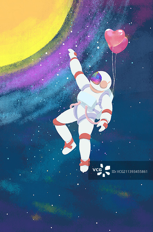 宇航员登月图片素材