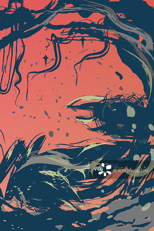 山海经版十二星座系列卡牌插画图片素材