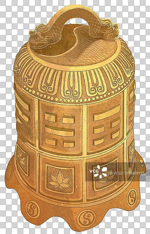 打击乐器青铜大钟图片素材