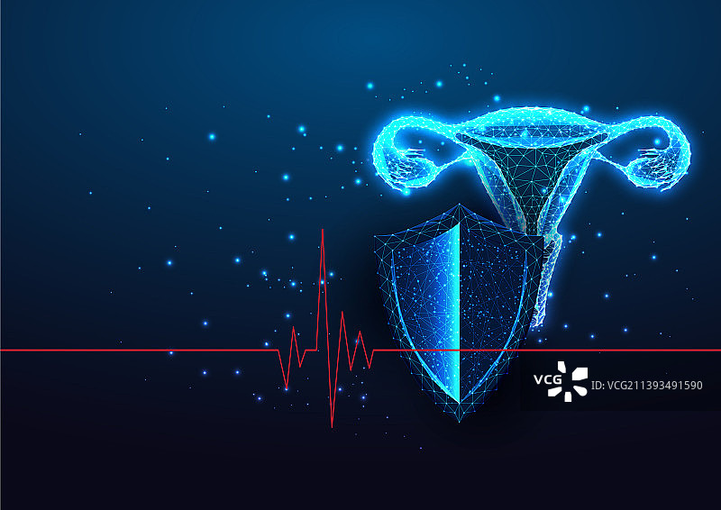 未来主义妇科女性健康护理概念图片素材