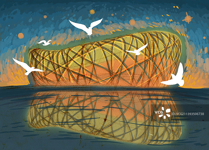 奥运鸟巢运动盛事图片素材