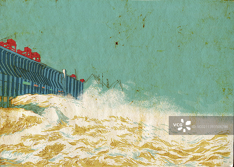 壮观三峡大坝图片素材