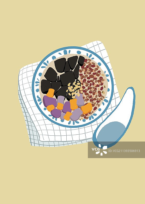 红豆芋圆烧仙草图片素材